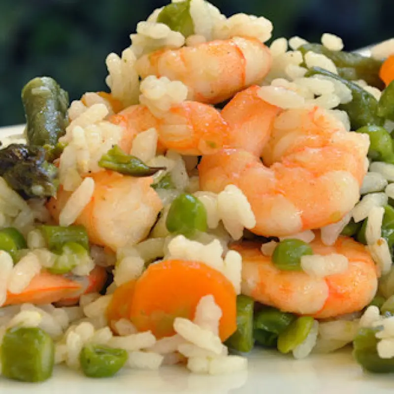 Rice Salad with Shrimp
