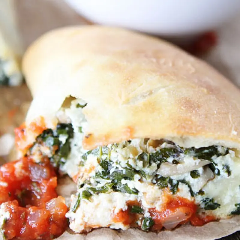 Ricotta and Vegetable Calzones