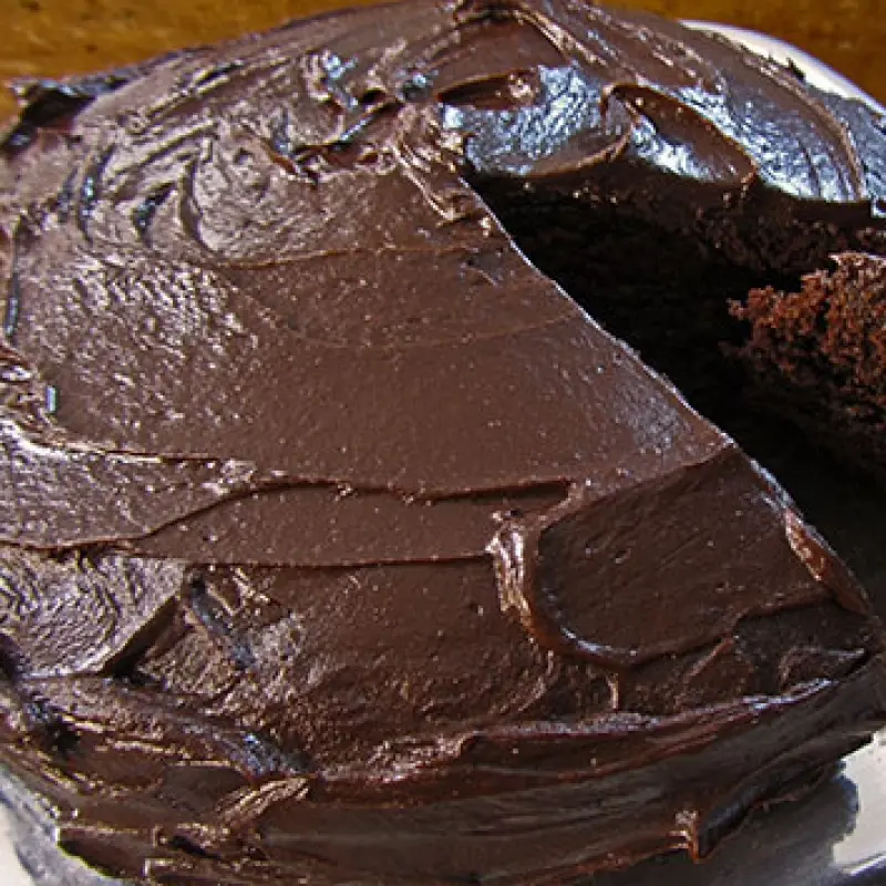 Mexican Hot Chocolate Cake with Ganache Frosting