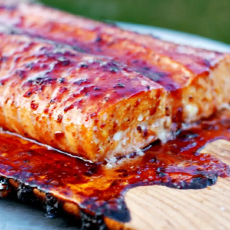 Slammin Salmon on a Cedar Plank