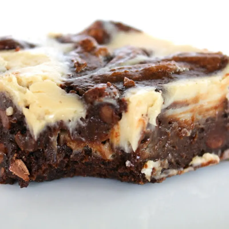 Cheesecake Swirled Fudge Brownies