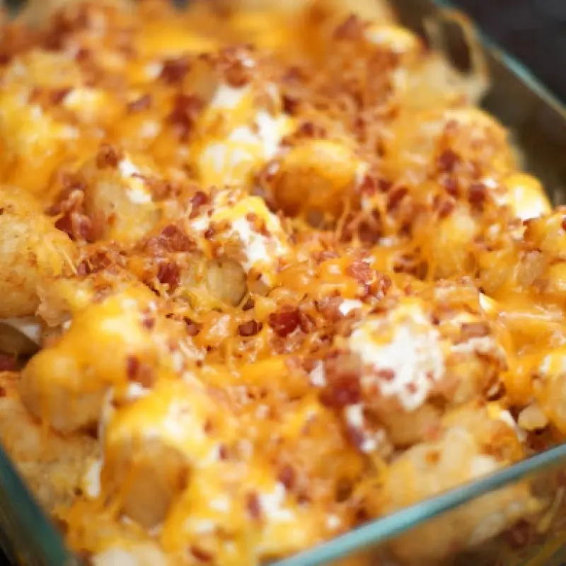 Bacon And Tatertot Casserole