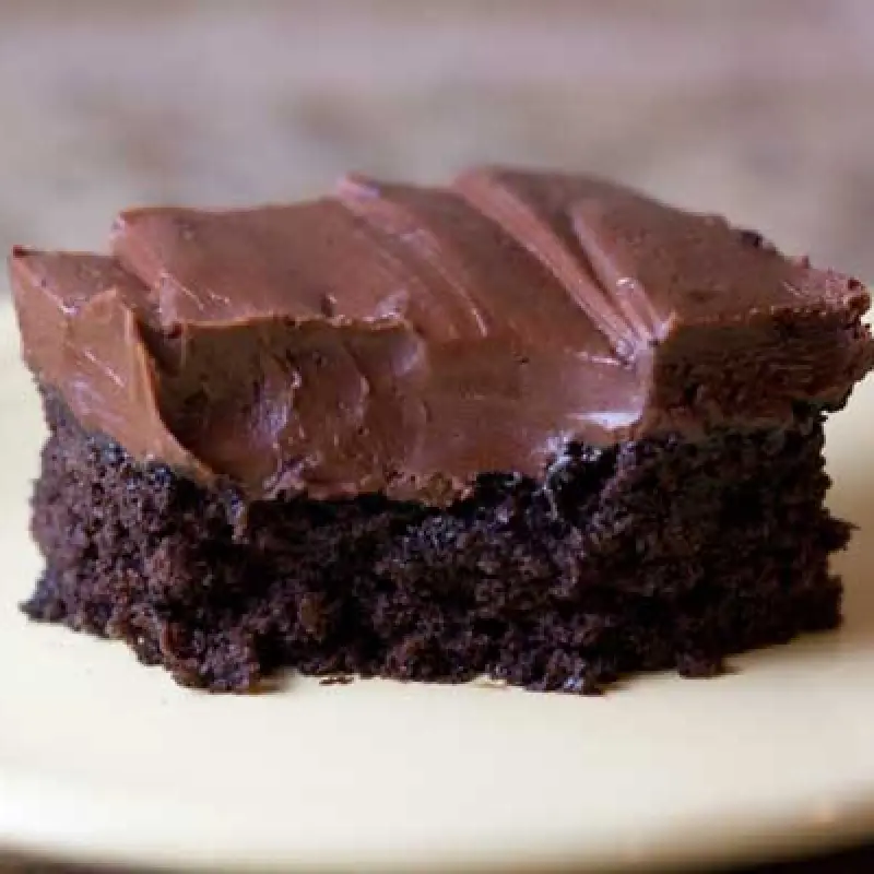 Chocolate Sauerkraut Cake with Sour Cream Frosting