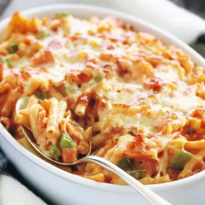 Tomato Macaroni Cheese Bake