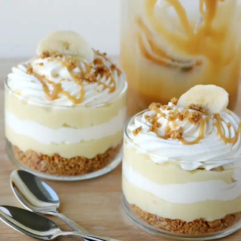 Banana Caramel Cream Dessert