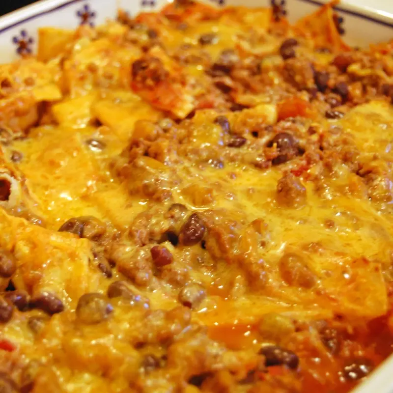 Beef and Black Bean Taco Bake