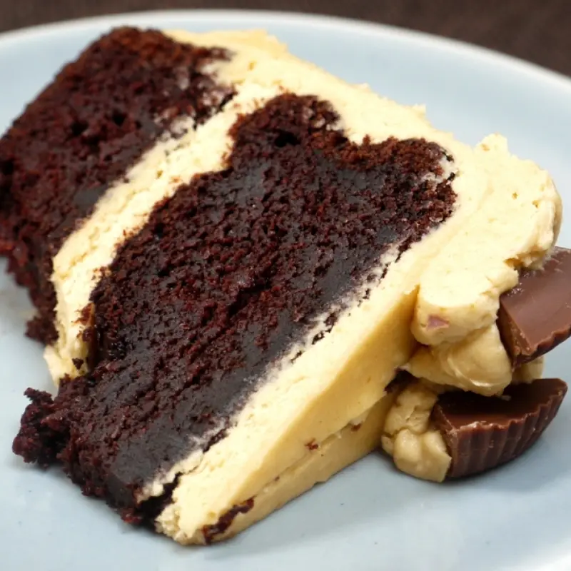 Chocolate Peanut Butter Birthday Cake