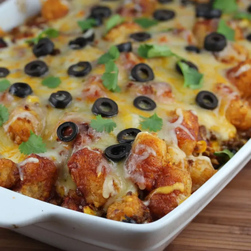 Taco Tater Tot Bake