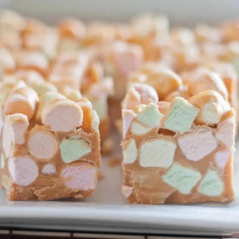 Butterscotch Marshmallow Squares