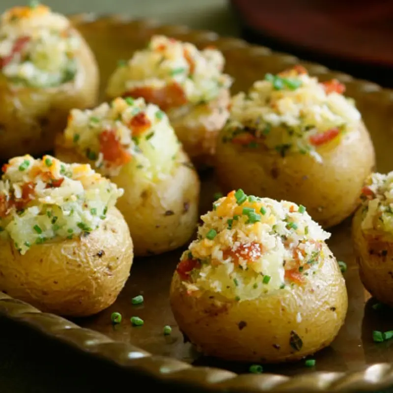 Tiny Twice Baked Potatoes