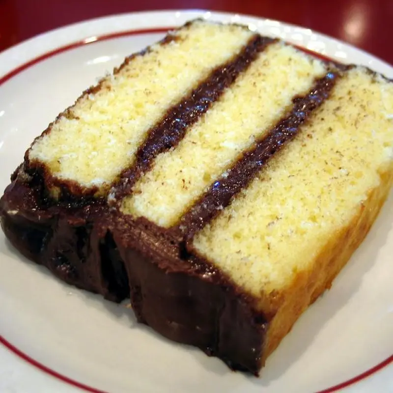 Yellow Cake With Chocolate Frosting