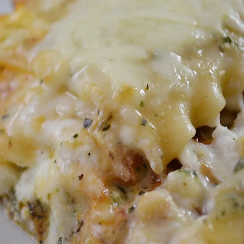 Meat Lasagna with Pesto Bechamel