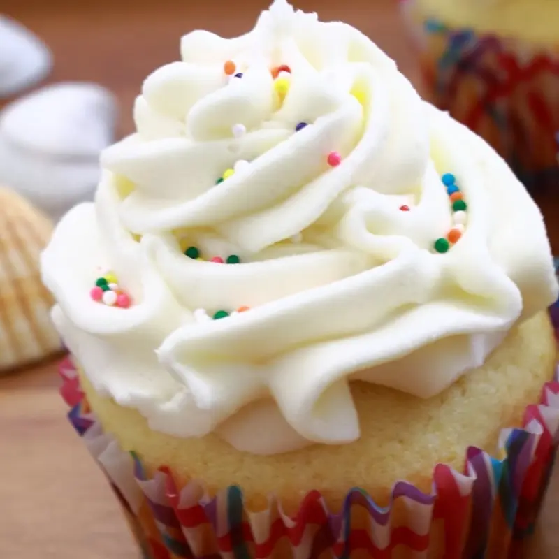 Vanilla Sprinkled Cupcakes