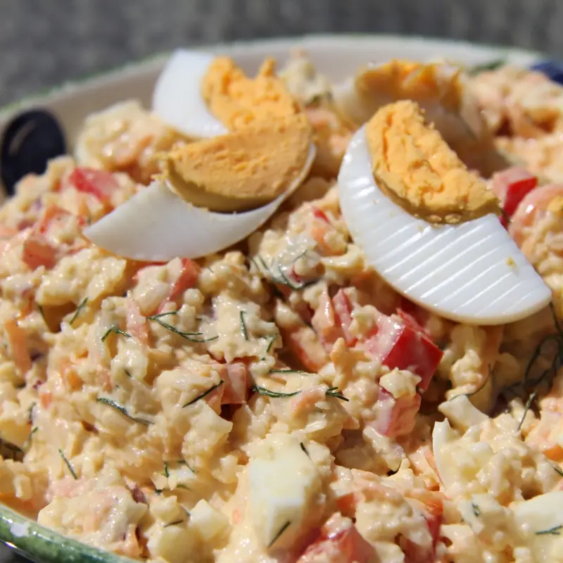 Cauliflower and Egg Salad
