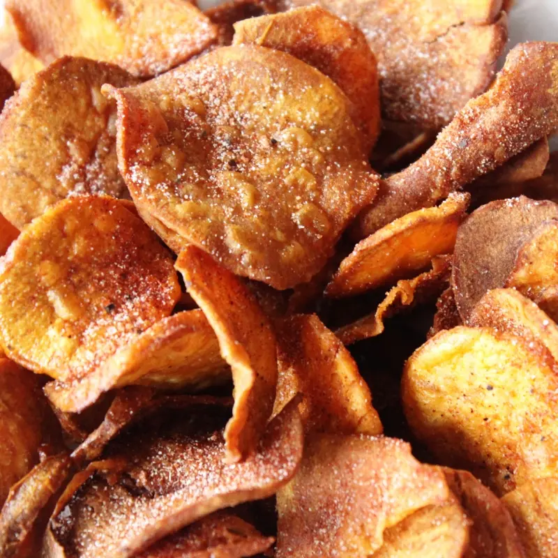 Homemade BBQ Sweet Potato Chips