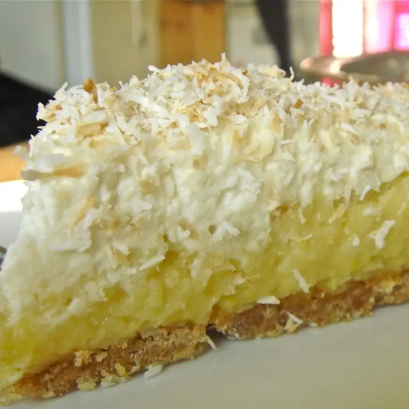 Toasted Coconut Cream Pie with Graham Crust