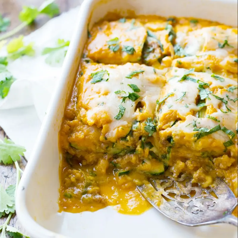 Sausage and Sweet Potato Zucchini Lasagna