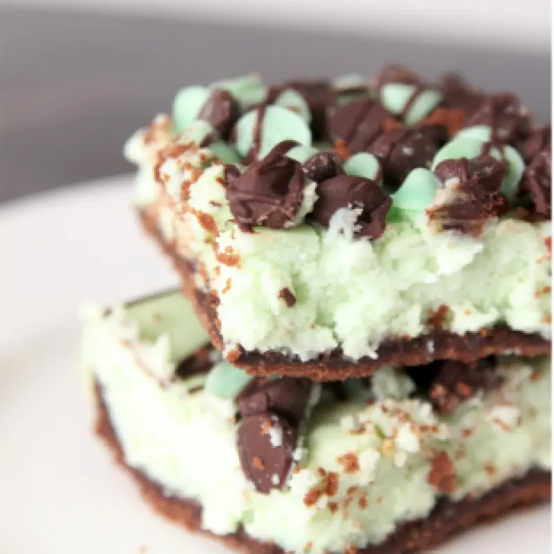 Mint Cheese Squares