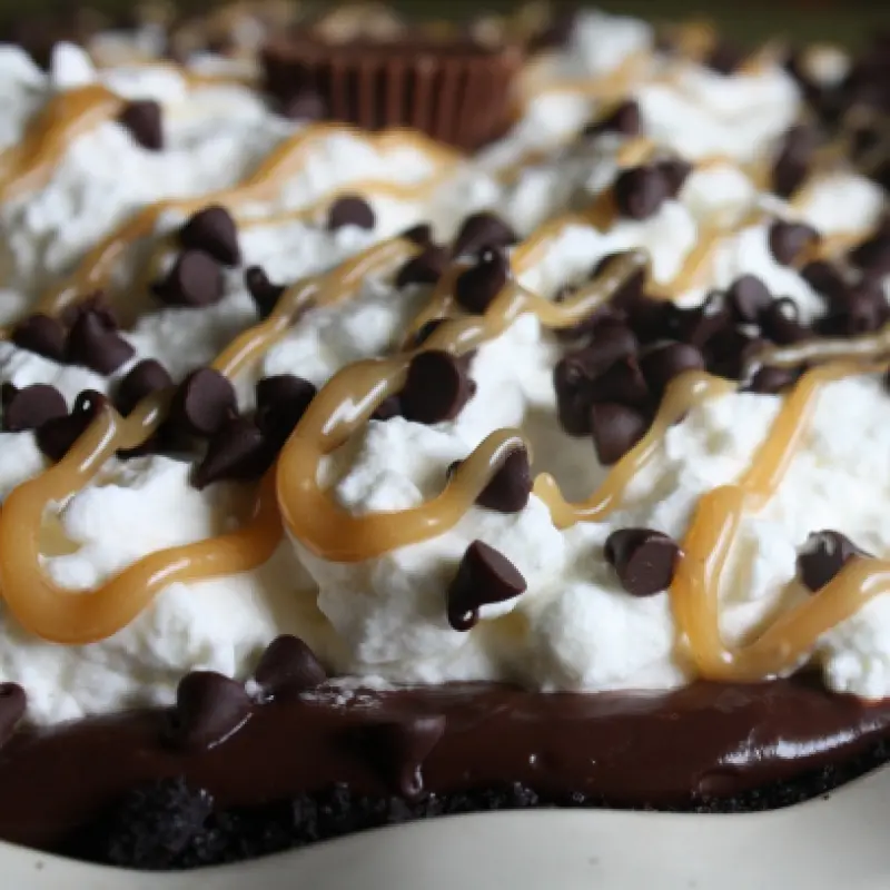 Chocolate Peanut Butter Cream Pie
