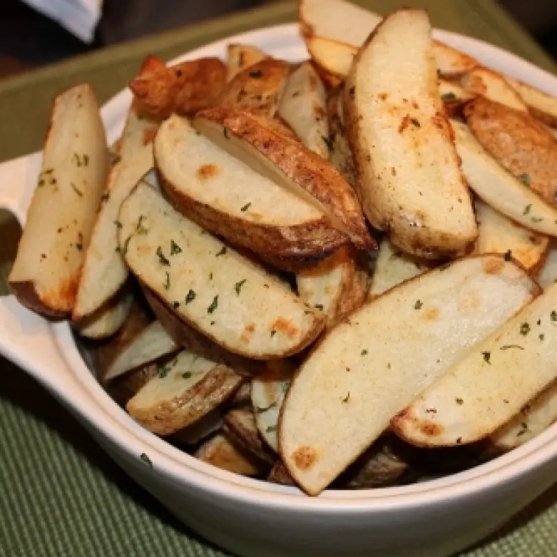 Delicious Oven Baked Seasoned Steak Fries
