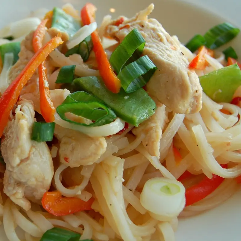 Garlic Chili Chicken and Noodles