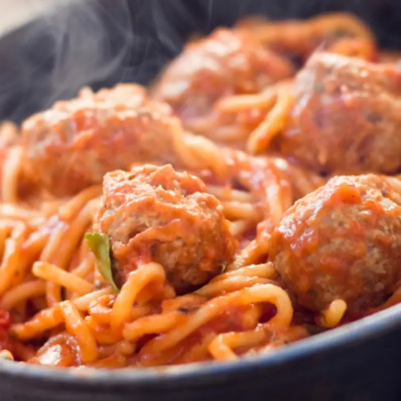 Spaghetti and Turkey Meatballs
