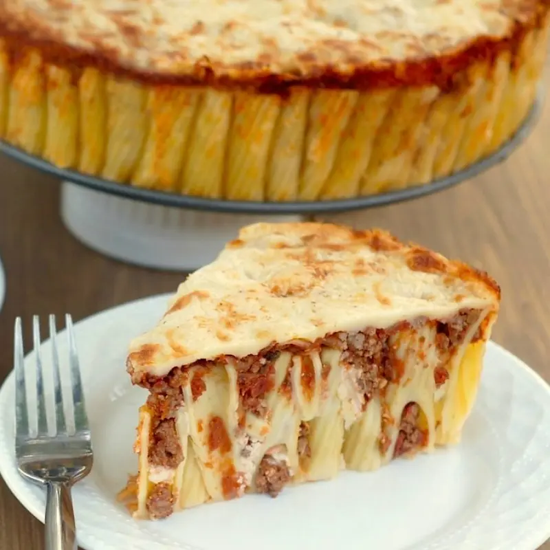 Three Cheese Rigatoni Pie
