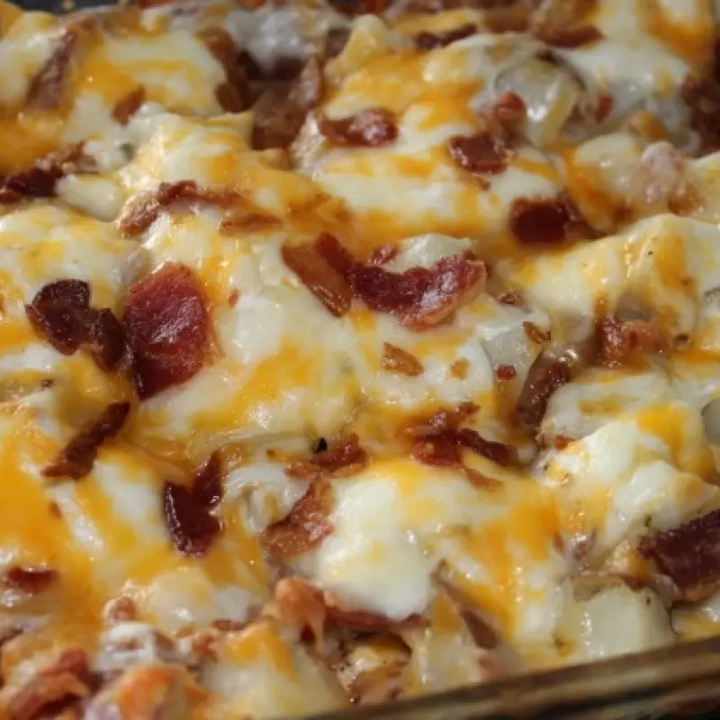 Potluck Twice Baked Potato Casserole
