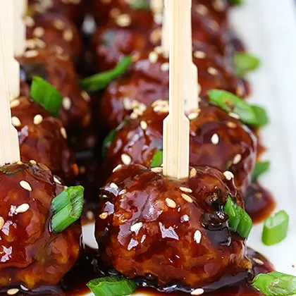 Saucy Asian Meatballs