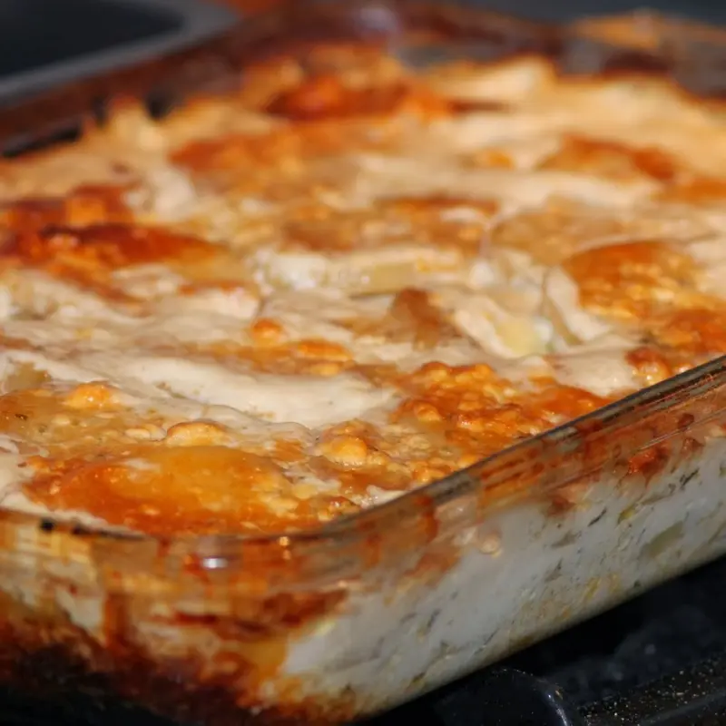 Blue Cheese and Rosemary Scalloped Potatoes