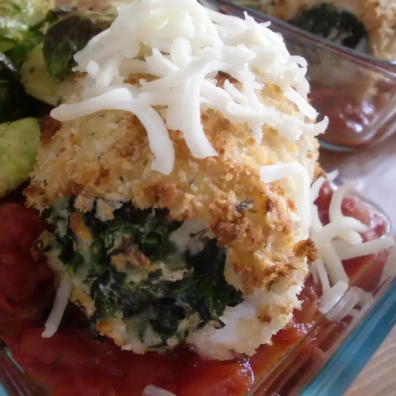 Chicken Rollatini with Spinach and Italian Cheeses
