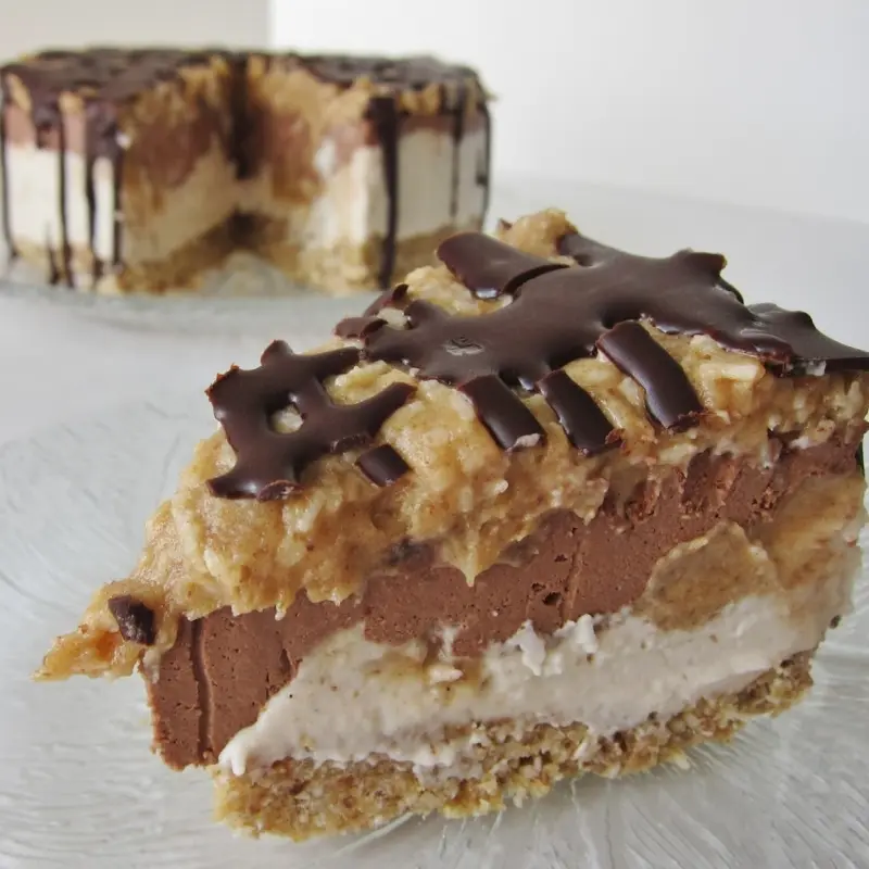 Raw Samoa Cheesecake