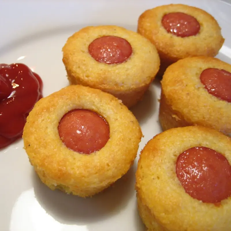 Mini Corn Dog Muffins