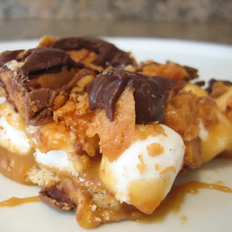 Butterfinger Caramel Bars