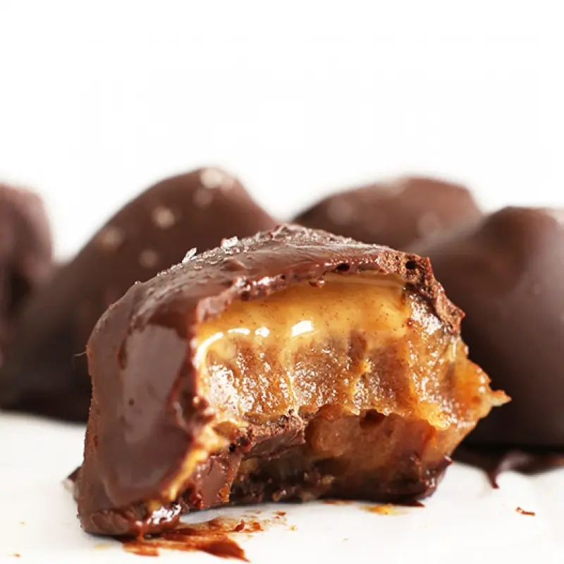 Salted Caramel Peanut Butter Truffles