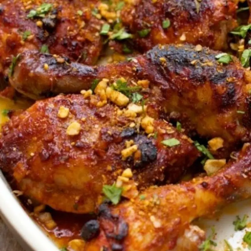 Sticky Dukkah Chicken Thighs