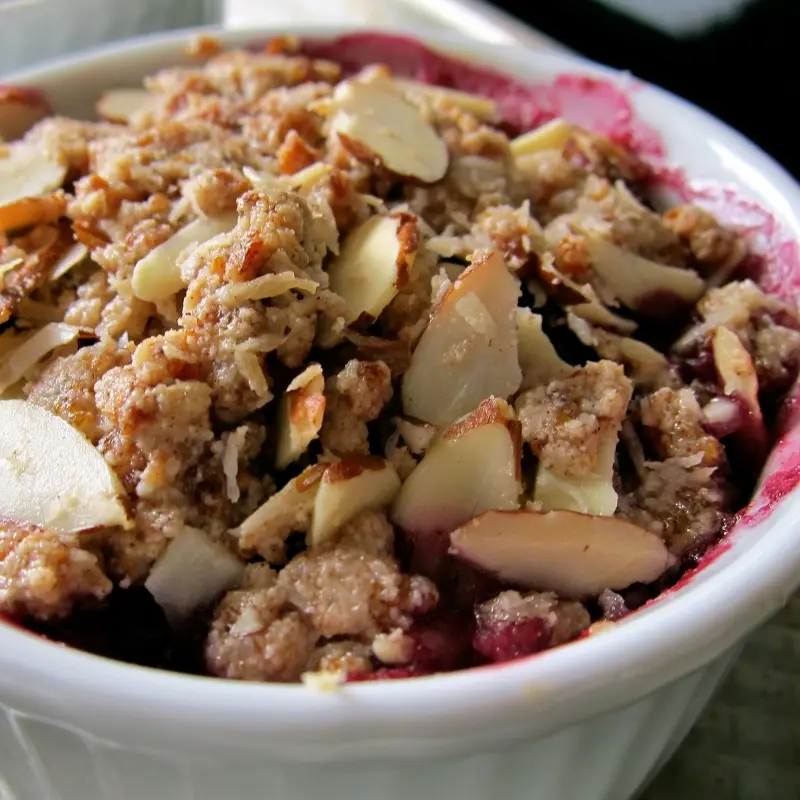 Cherry Almond Crumble
