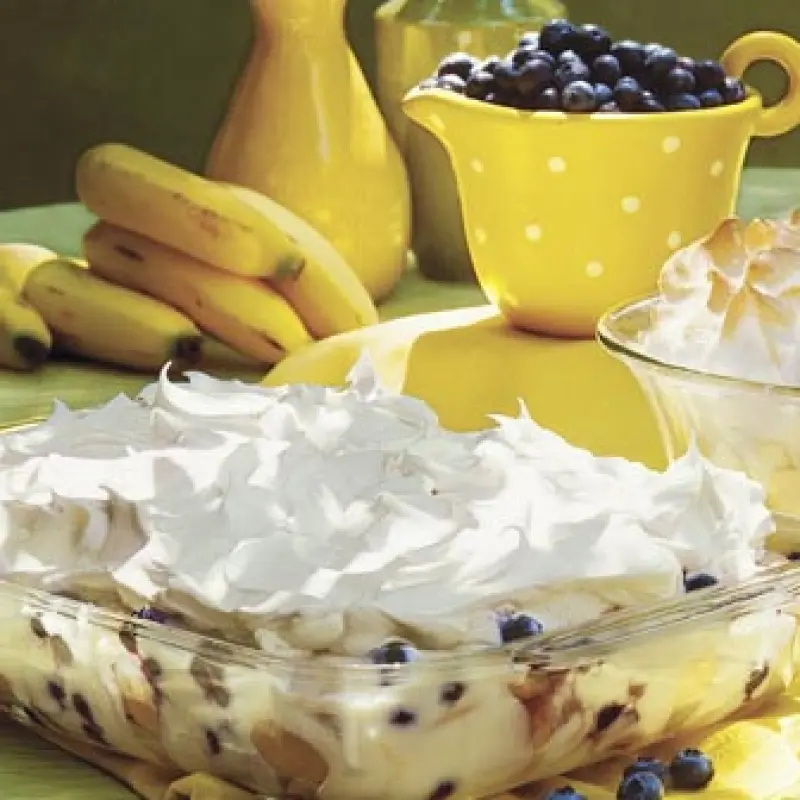 Banana Blueberry Pudding