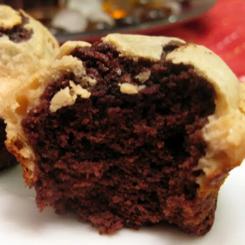 Two Bite Peanut Butter Brownies