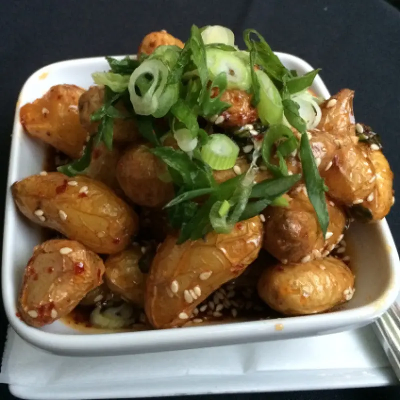 Baby Potatoes Baked in Piquant Asian Sauce