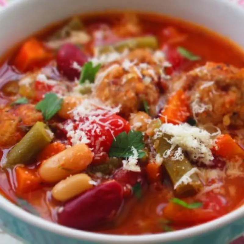 Italian Meatball and Vegetable Soup