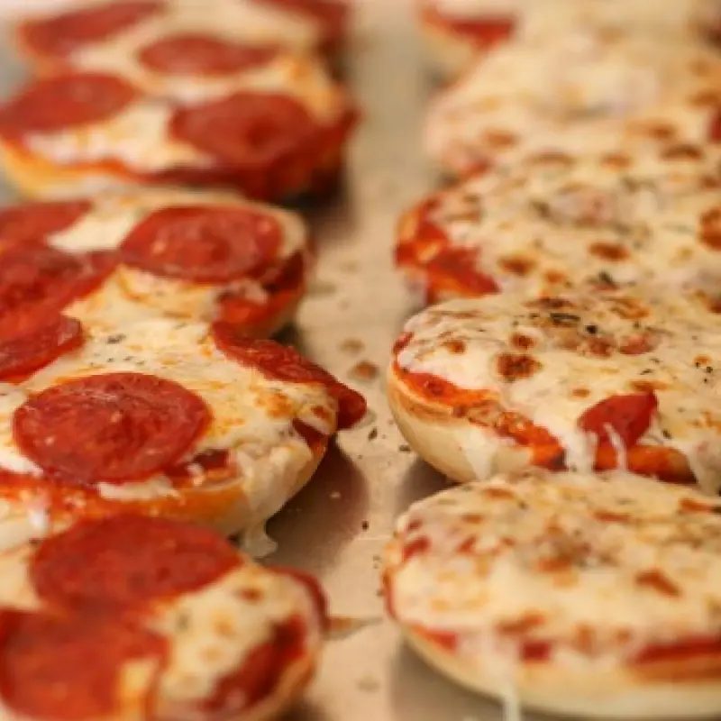 Quick and Easy Snacking Bagel Pizzas