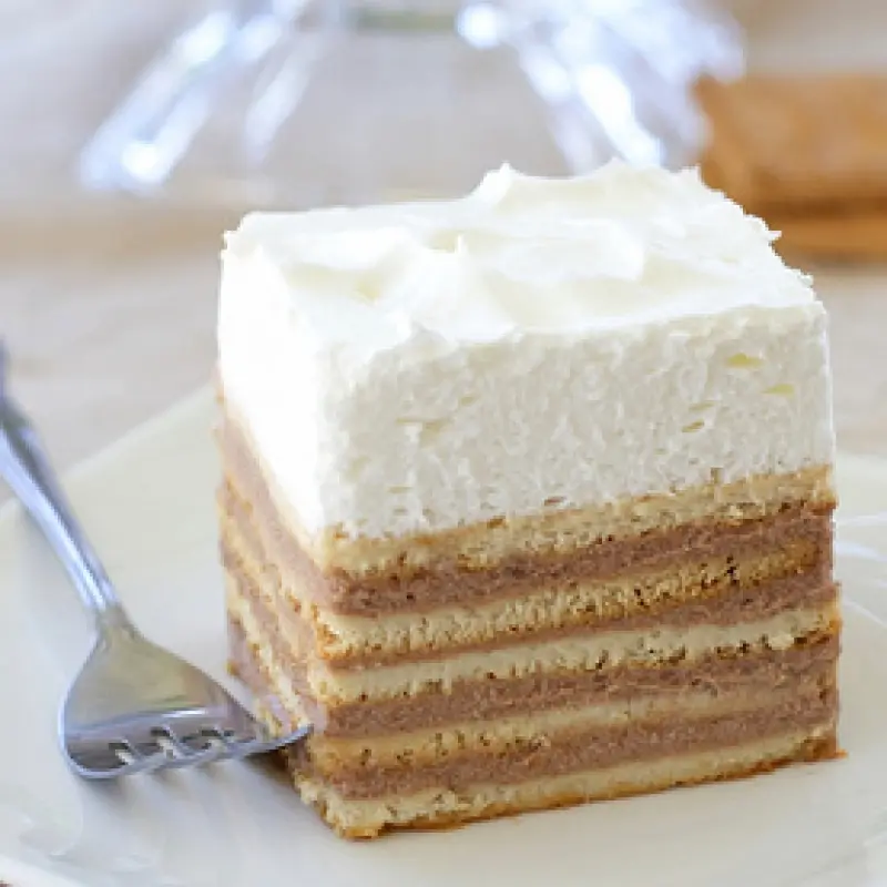 No Bake Butter Biscuits Cake