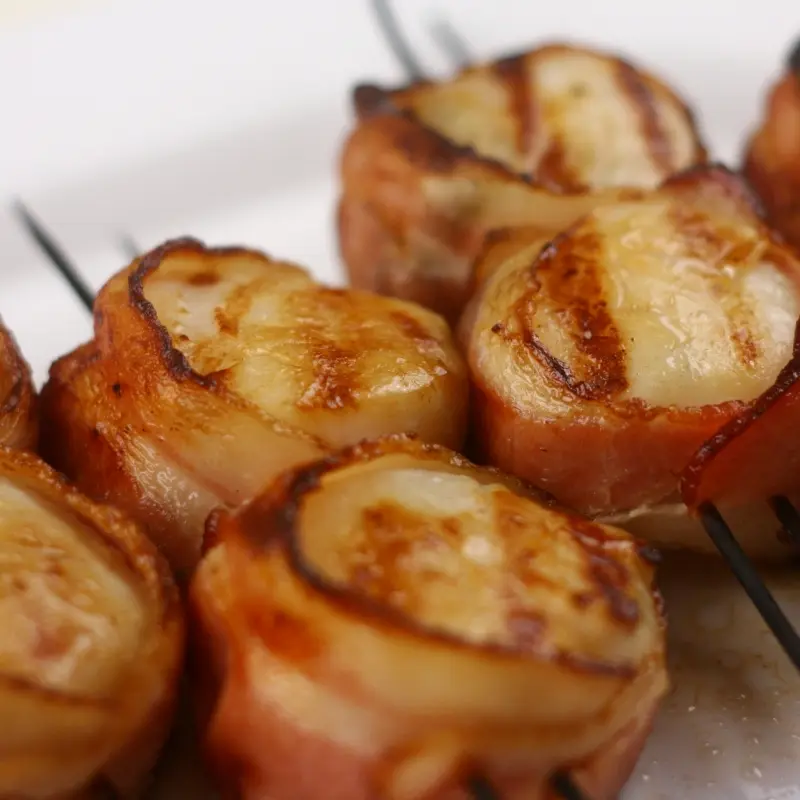 Scallops Wrapped In Bacon