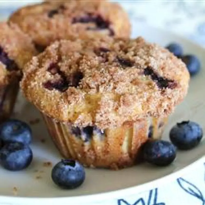 Moist Blueberry Muffins