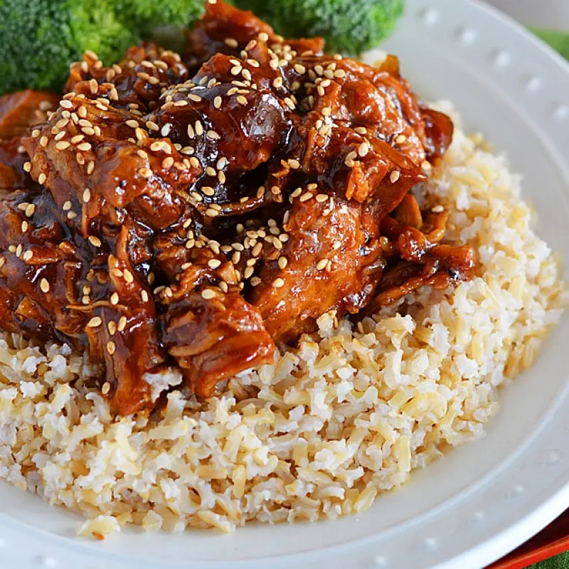 Honey Sesame Crock Pot Chicken