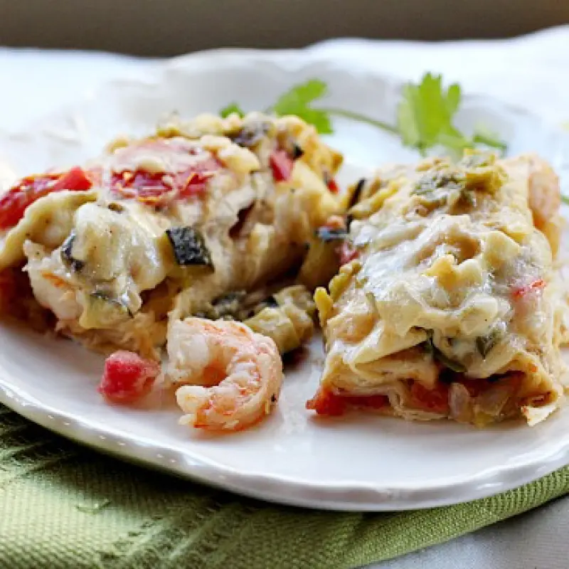 Shrimp Burritos Con Queso