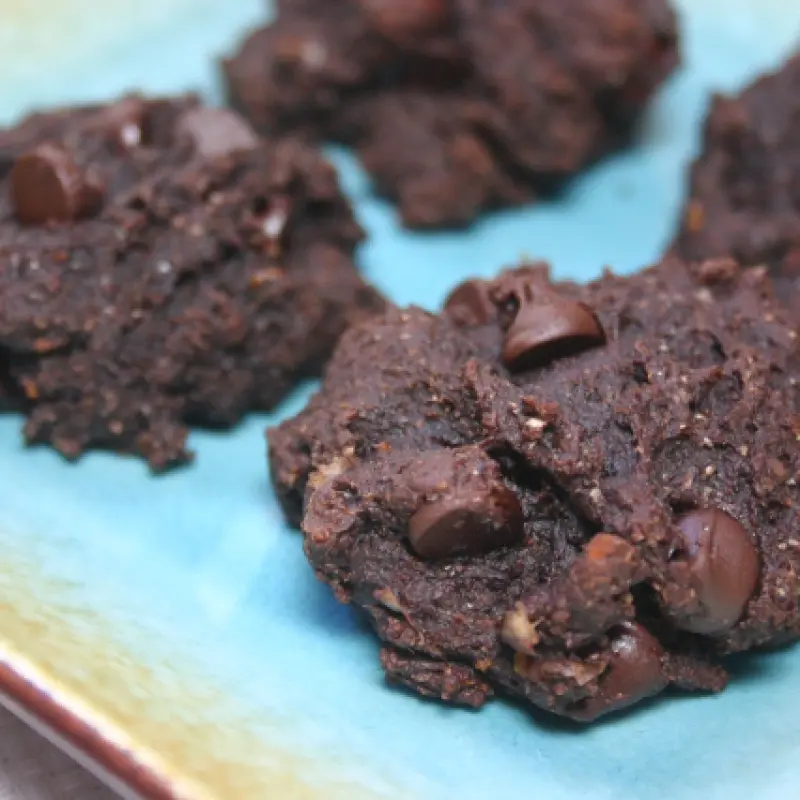 Chocolate Orange Chickpea Cookies