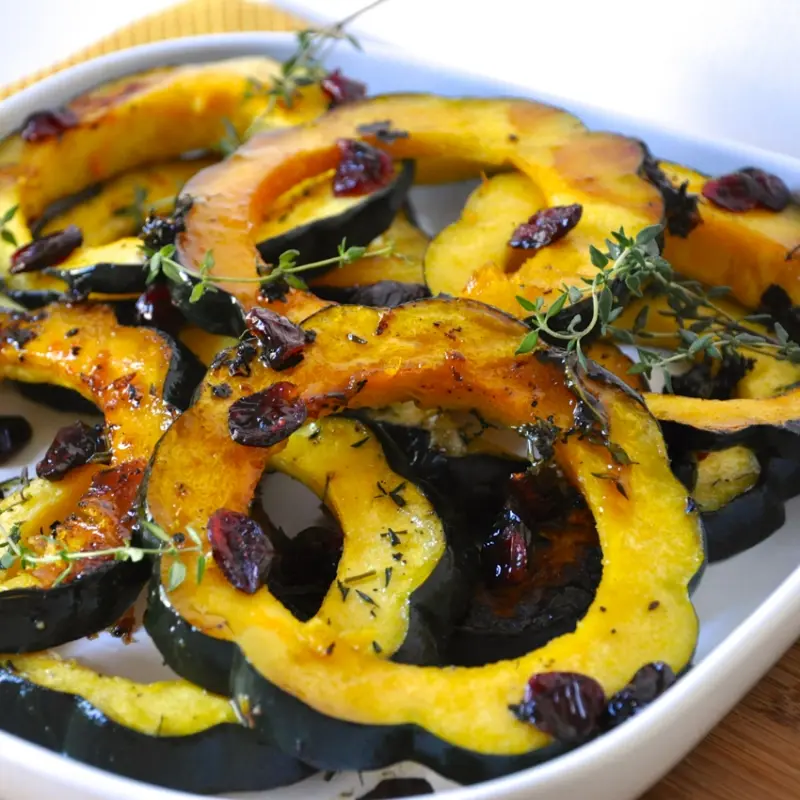 Baked Acorn Squash RIngs