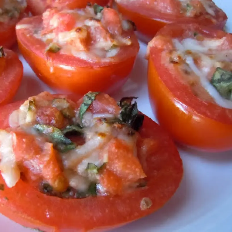 Cheese Stuffed Baked Tomatoes